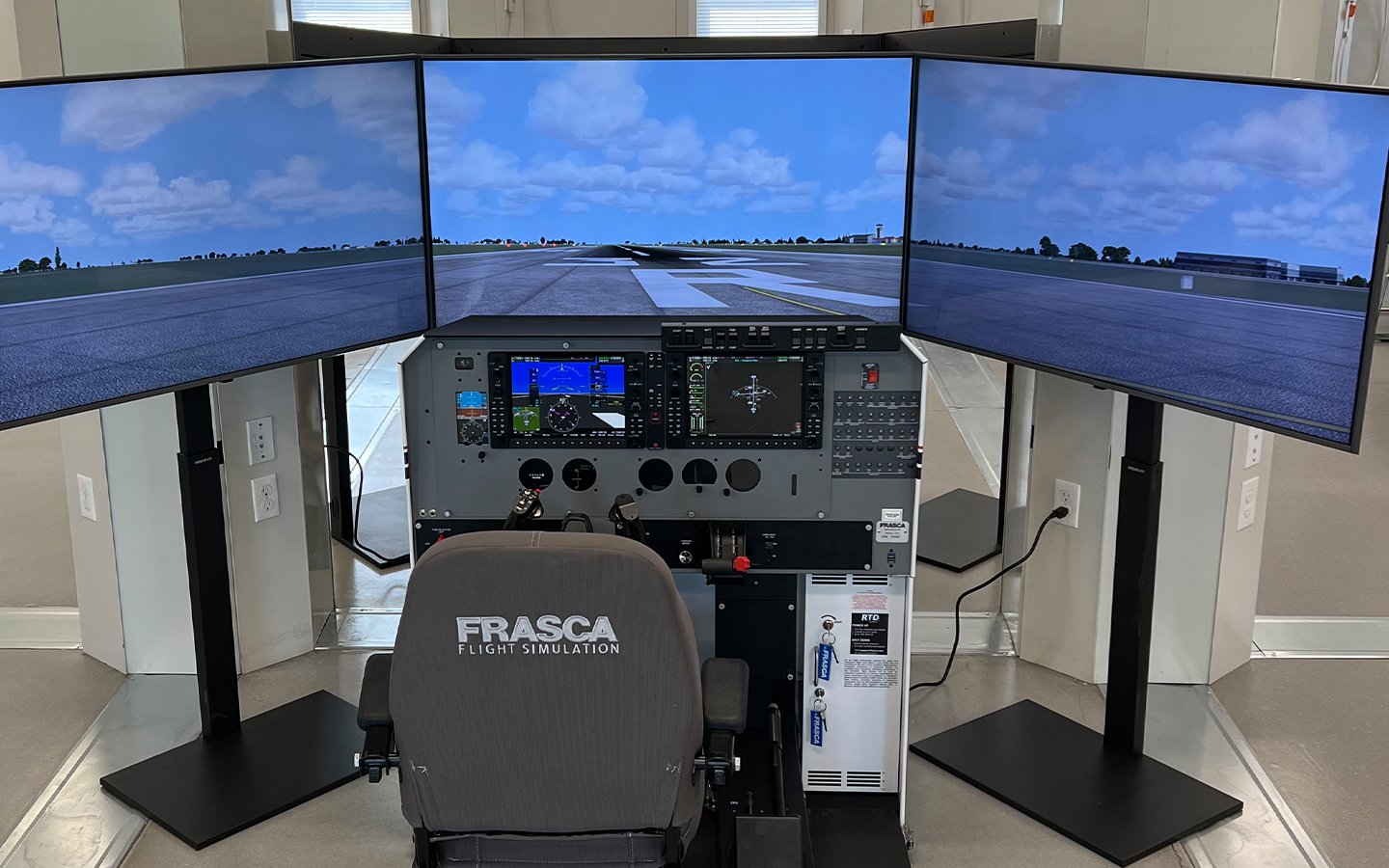 View of the FRASCA simulator at our Florida campus